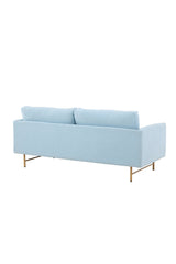 Sky 3 - Sitzer Sofa - blau/Polyester - 3 - Sitzer Sofas - ALVAHOME