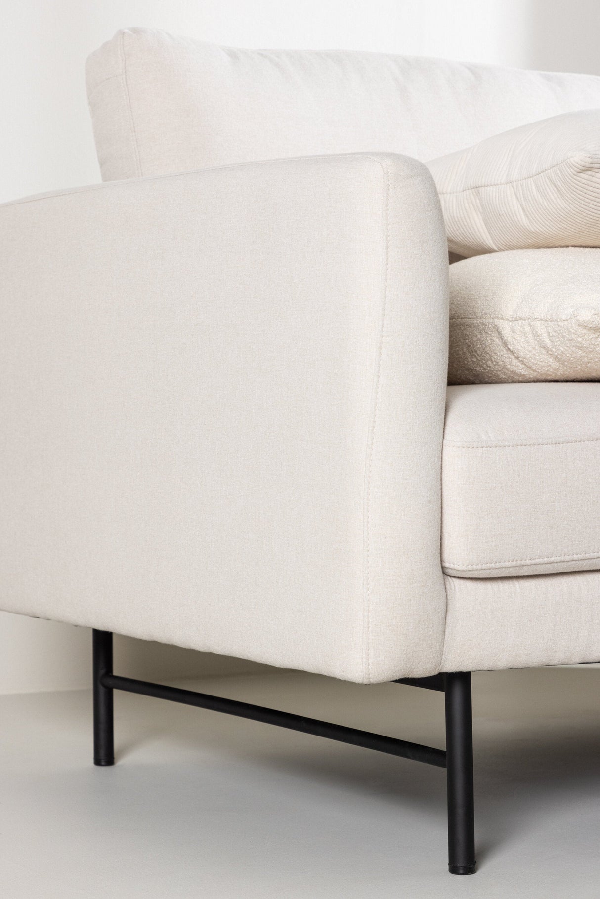Sky 3 - Sitzer Sofa - weiß/Polyester - 3 - Sitzer Sofas - ALVAHOME