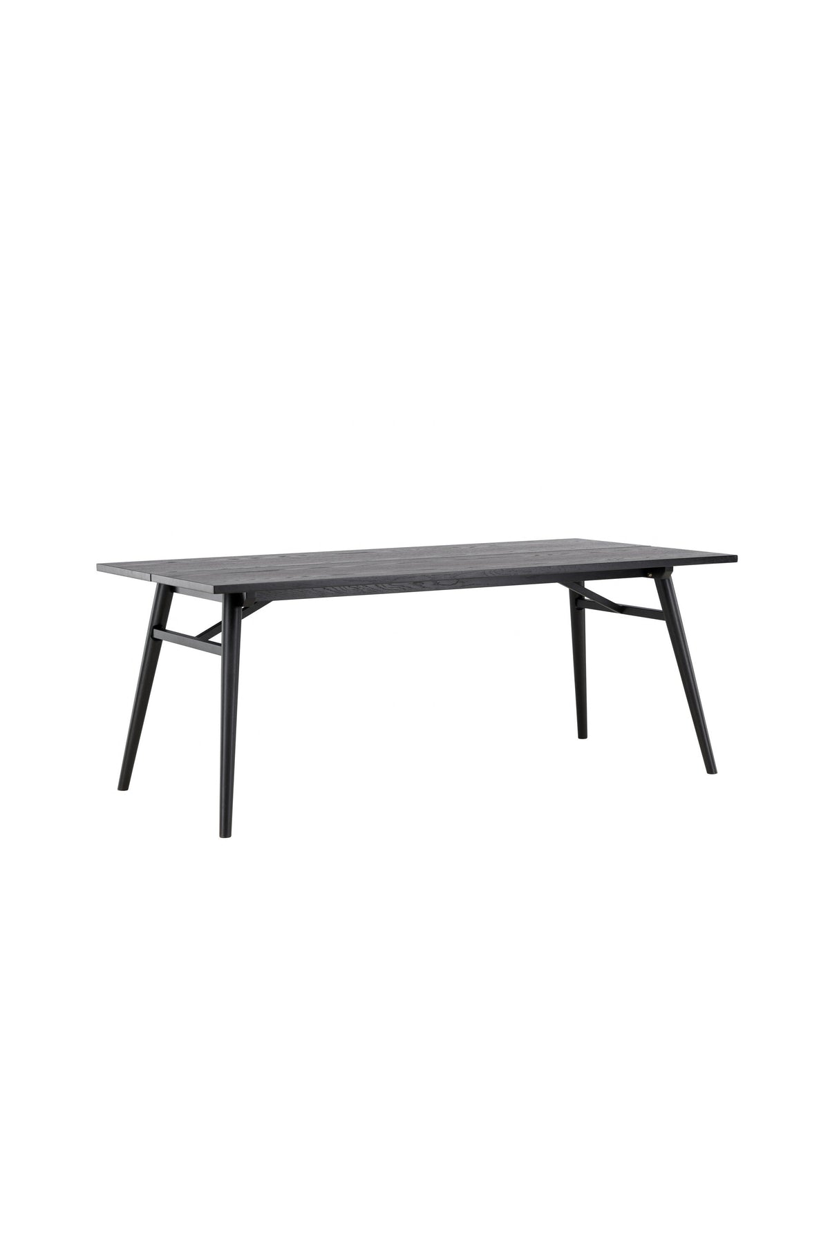Sleek rechteckiger Esstisch - schwarz/Furnier - Rechteckige Esstische - ALVAHOME