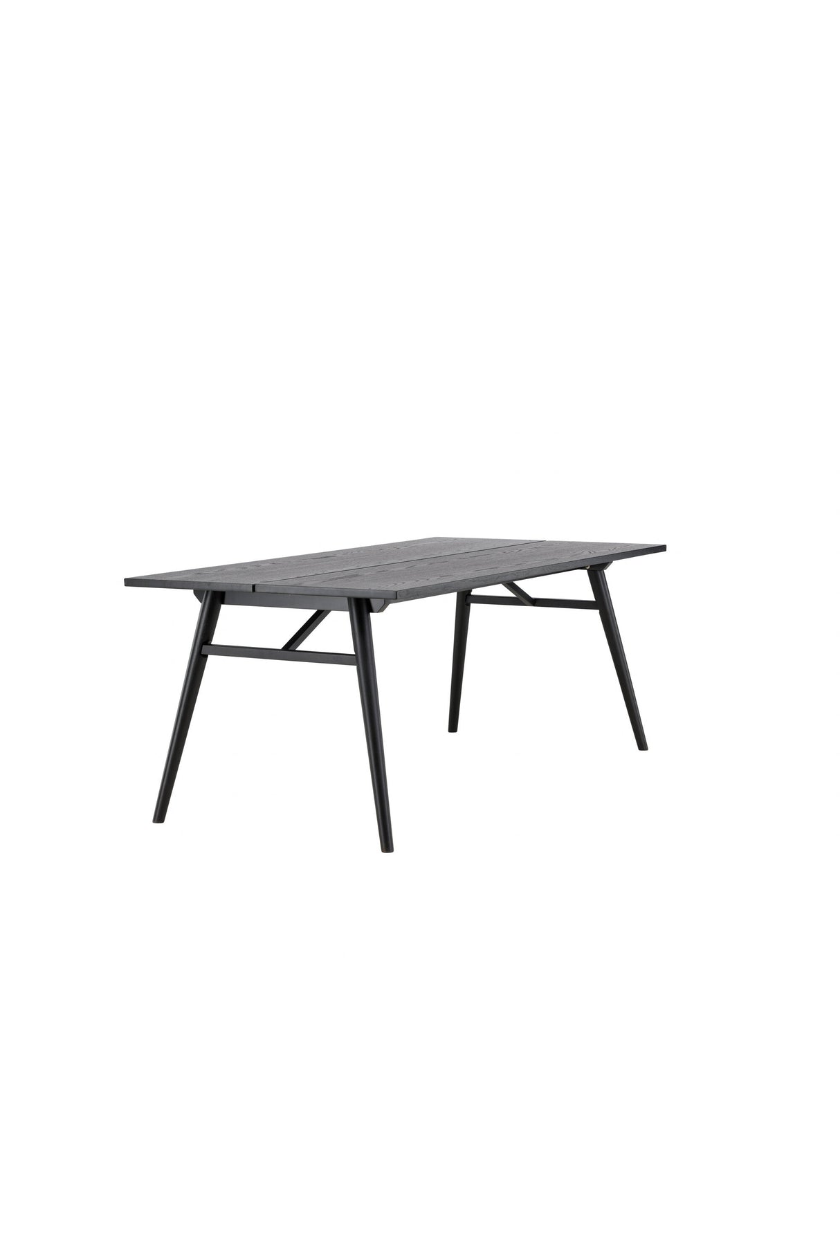 Sleek rechteckiger Esstisch - schwarz/Furnier - Rechteckige Esstische - ALVAHOME