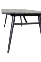 Sleek rechteckiger Esstisch - schwarz/Furnier - Rechteckige Esstische - ALVAHOME