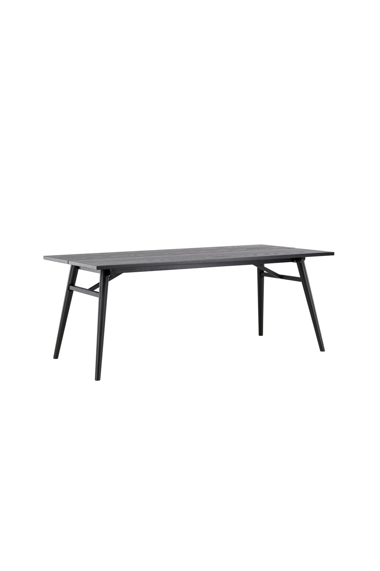 Sleek rechteckiger Esstisch - schwarz/Furnier - Rechteckige Esstische - ALVAHOME