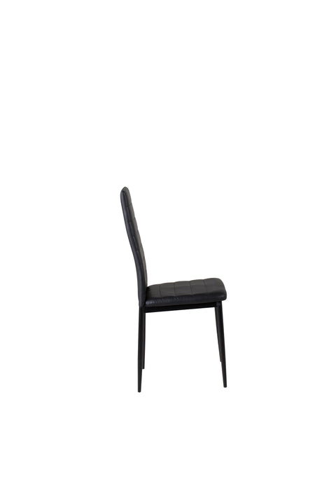 Slim Esszimmerstuhl - schwarz/PU - Essstühle - ALVAHOME