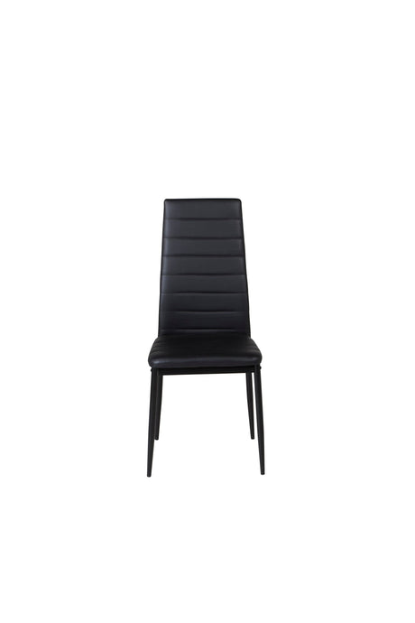 Slim Esszimmerstuhl - schwarz/PU - Essstühle - ALVAHOME