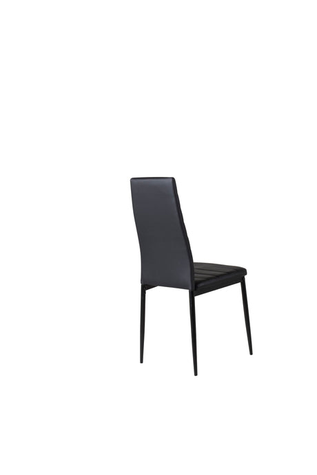 Slim Esszimmerstuhl - schwarz/PU - Essstühle - ALVAHOME