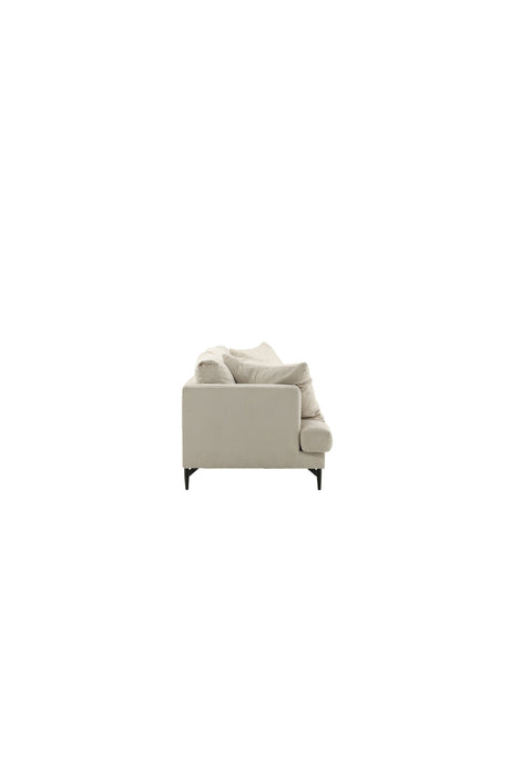 Sofia 3 - Sitzer Sofa - beige/Polyester - Kord - 3 - Sitzer Sofas - ALVAHOME