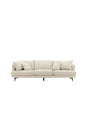 Sofia 3 - Sitzer Sofa - beige/Polyester - Kord - 3 - Sitzer Sofas - ALVAHOME