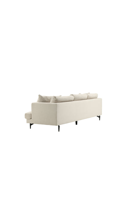 Sofia 3 - Sitzer Sofa - beige/Polyester - Kord - 3 - Sitzer Sofas - ALVAHOME