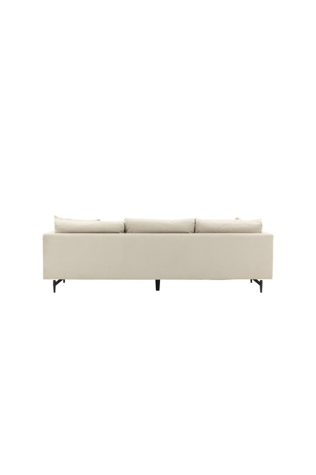 Sofia 3 - Sitzer Sofa - beige/Polyester - Kord - 3 - Sitzer Sofas - ALVAHOME