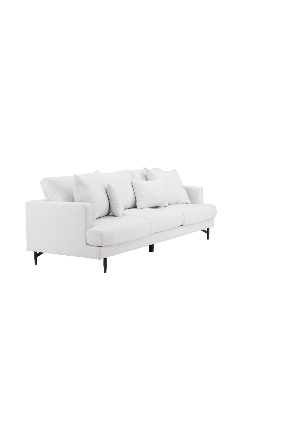 Sofia 3 - Sitzer Sofa - beige/Polyester - Leinen - 3 - Sitzer Sofas - ALVAHOME