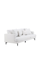 Sofia 3 - Sitzer Sofa - beige/Polyester - Leinen - 3 - Sitzer Sofas - ALVAHOME