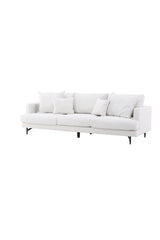 Sofia 3 - Sitzer Sofa - beige/Polyester - Leinen - 3 - Sitzer Sofas - ALVAHOME