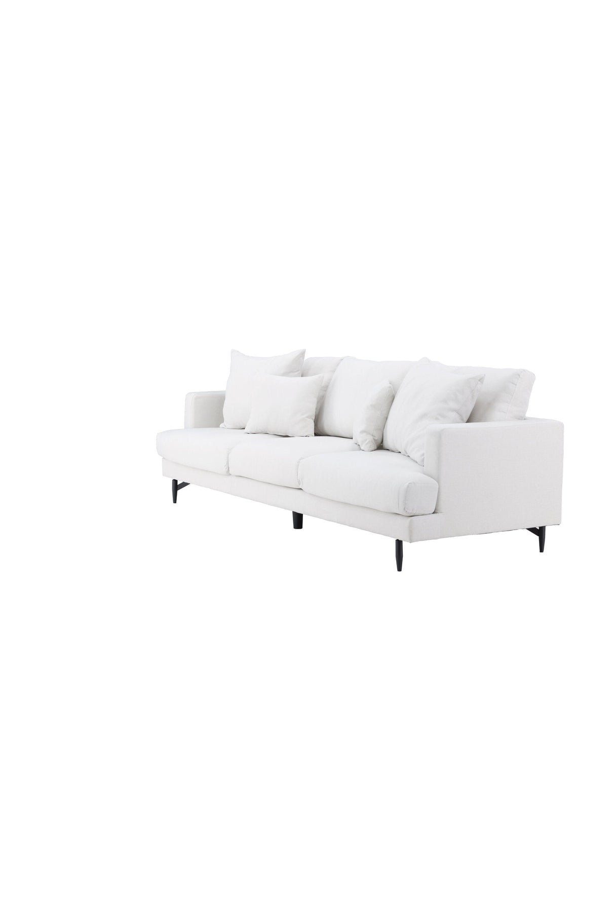 Sofia 3 - Sitzer Sofa - beige/Polyester - Leinen - 3 - Sitzer Sofas - ALVAHOME