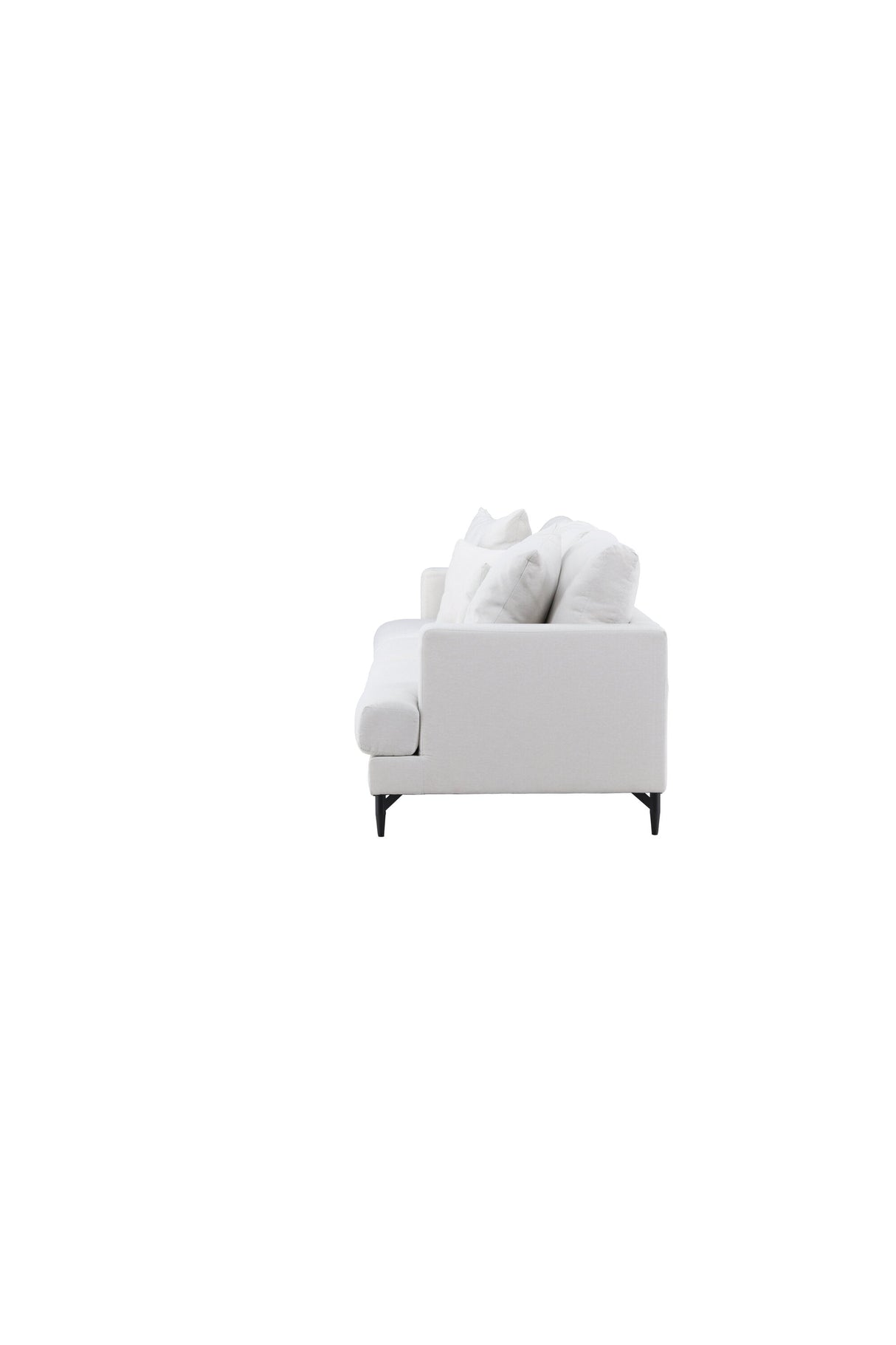 Sofia 3 - Sitzer Sofa - beige/Polyester - Leinen - 3 - Sitzer Sofas - ALVAHOME