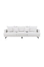Sofia 3 - Sitzer Sofa - beige/Polyester - Leinen - 3 - Sitzer Sofas - ALVAHOME
