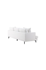 Sofia 3 - Sitzer Sofa - beige/Polyester - Leinen - 3 - Sitzer Sofas - ALVAHOME