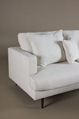 Sofia 3 - Sitzer Sofa - beige/Polyester - Leinen - 3 - Sitzer Sofas - ALVAHOME