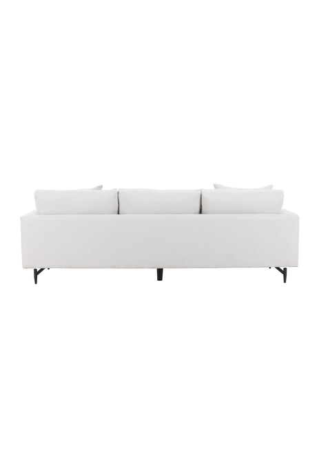 Sofia 3 - Sitzer Sofa - beige/Polyester - Leinen - 3 - Sitzer Sofas - ALVAHOME