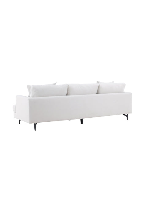Sofia 3 - Sitzer Sofa - beige/Polyester - Leinen - 3 - Sitzer Sofas - ALVAHOME