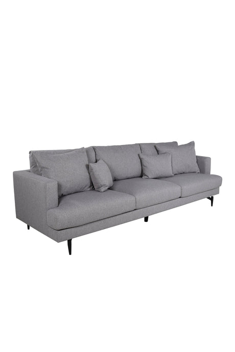 Sofia 3 - Sitzer Sofa - grau/Polyester - 3 - Sitzer Sofas - ALVAHOME