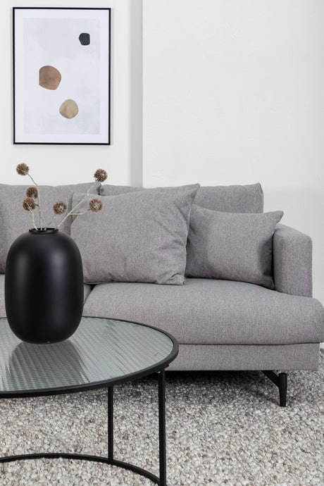Sofia 3 - Sitzer Sofa - grau/Polyester - 3 - Sitzer Sofas - ALVAHOME