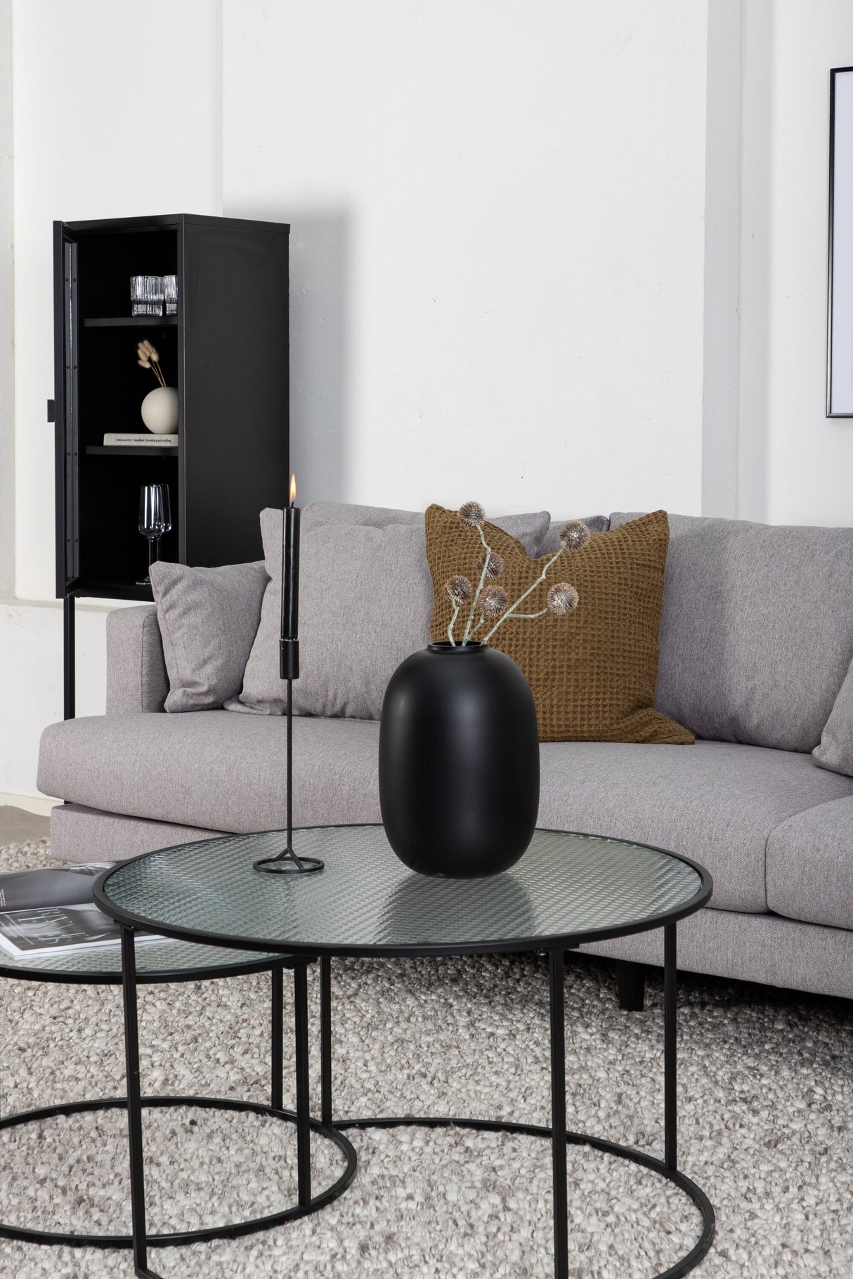 Sofia 3 - Sitzer Sofa - grau/Polyester - 3 - Sitzer Sofas - ALVAHOME