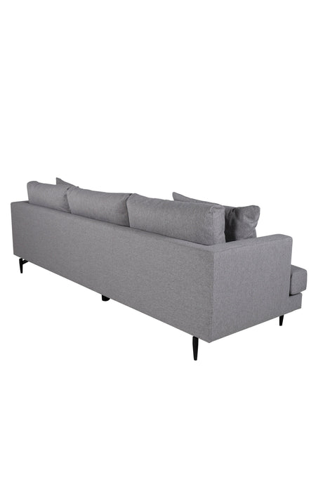 Sofia 3 - Sitzer Sofa - grau/Polyester - 3 - Sitzer Sofas - ALVAHOME