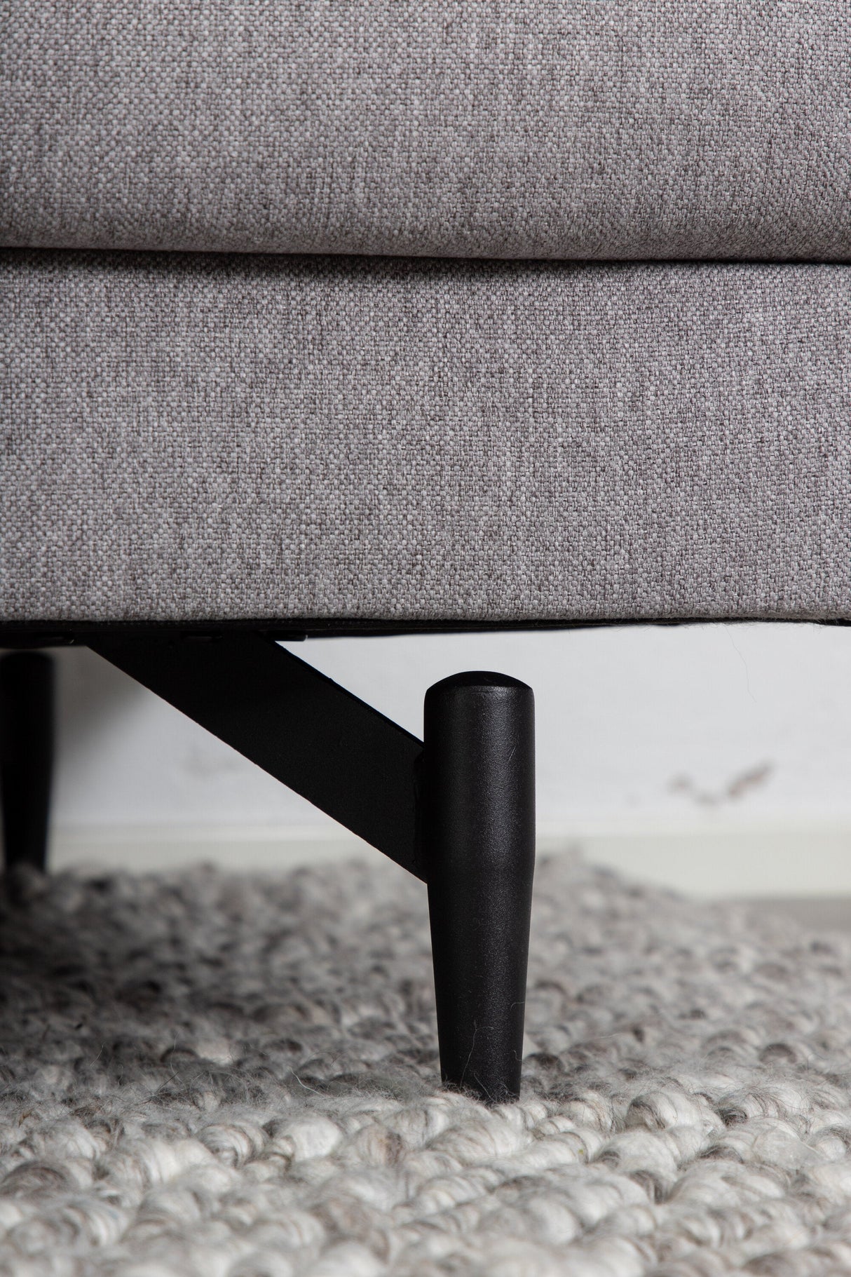 Sofia 3 - Sitzer Sofa - grau/Polyester - 3 - Sitzer Sofas - ALVAHOME