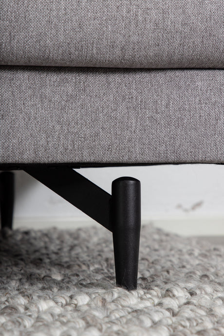 Sofia 3 - Sitzer Sofa - grau/Polyester - 3 - Sitzer Sofas - ALVAHOME