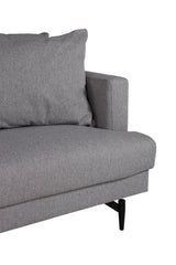 Sofia 3 - Sitzer Sofa - grau/Polyester - 3 - Sitzer Sofas - ALVAHOME