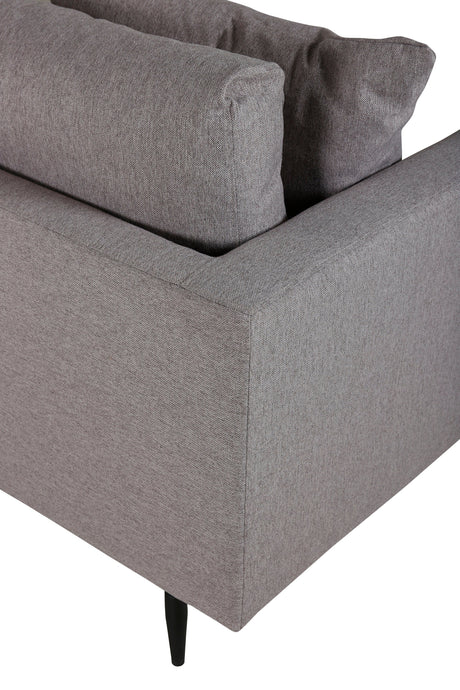 Sofia 3 - Sitzer Sofa - grau/Polyester - 3 - Sitzer Sofas - ALVAHOME