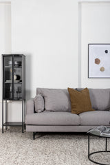 Sofia 3 - Sitzer Sofa - grau/Polyester - 3 - Sitzer Sofas - ALVAHOME