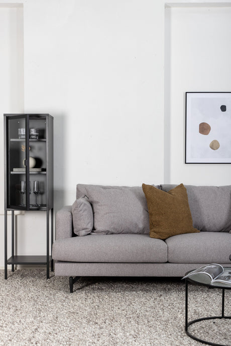 Sofia 3 - Sitzer Sofa - grau/Polyester - 3 - Sitzer Sofas - ALVAHOME
