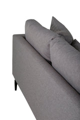 Sofia 3 - Sitzer Sofa - grau/Polyester - 3 - Sitzer Sofas - ALVAHOME