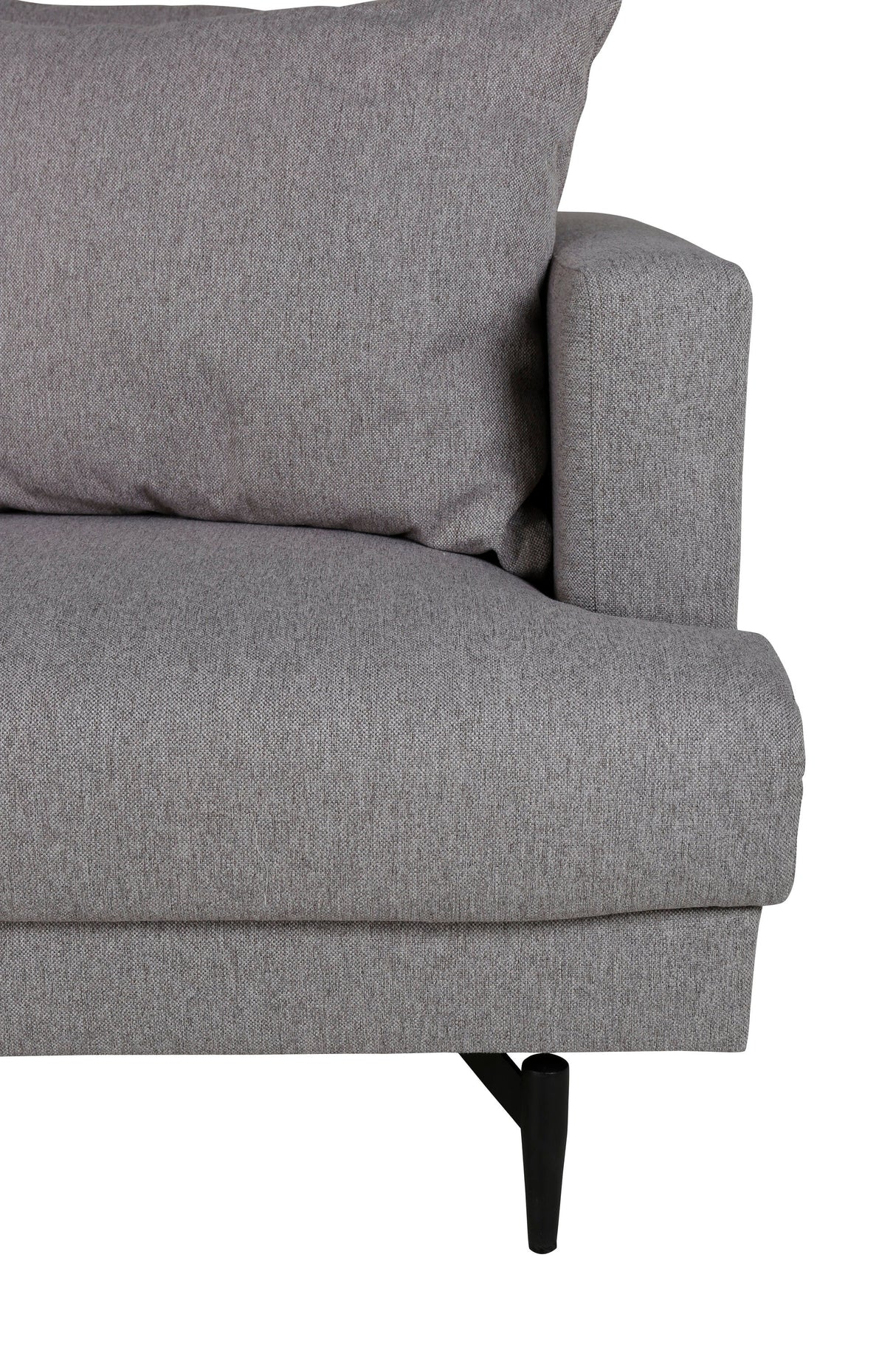 Sofia 3 - Sitzer Sofa - grau/Polyester - 3 - Sitzer Sofas - ALVAHOME