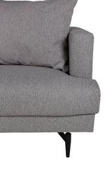 Sofia 3 - Sitzer Sofa - grau/Polyester - 3 - Sitzer Sofas - ALVAHOME