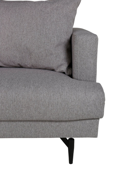 Sofia 3 - Sitzer Sofa - grau/Polyester - 3 - Sitzer Sofas - ALVAHOME