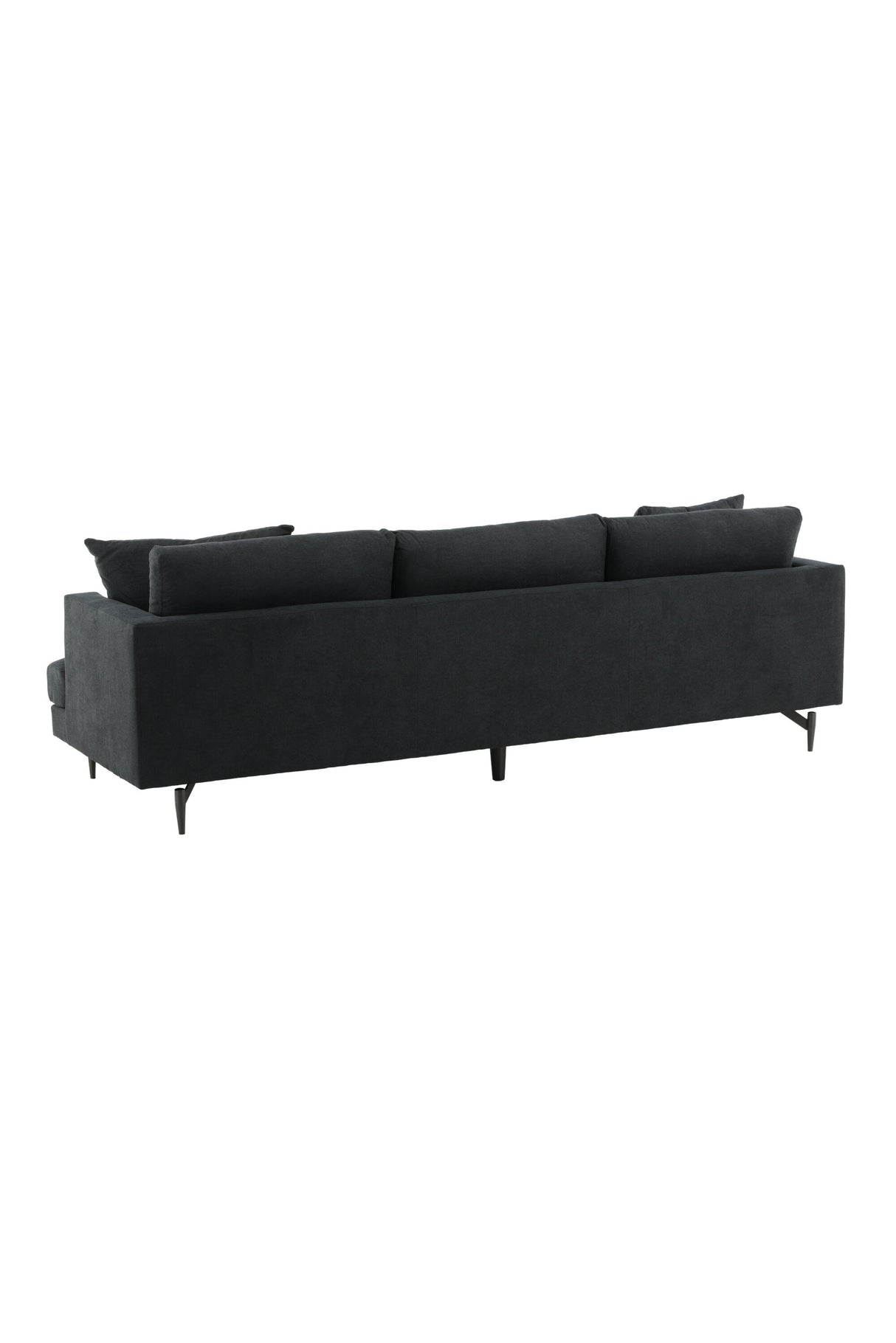 Sofia 3 - Sitzer Sofa - schwarz/Polyester - 3 - Sitzer Sofas - ALVAHOME