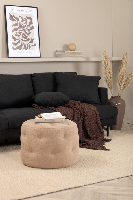 Sofia 3 - Sitzer Sofa - schwarz/Polyester - 3 - Sitzer Sofas - ALVAHOME