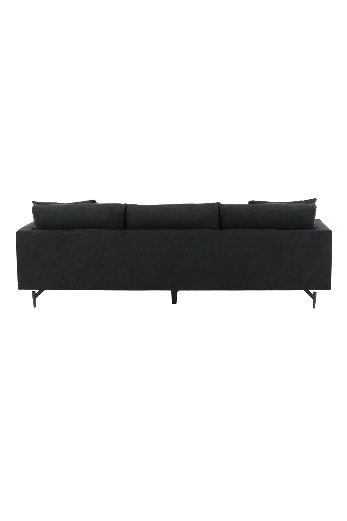 Sofia 3 - Sitzer Sofa - schwarz/Polyester - 3 - Sitzer Sofas - ALVAHOME