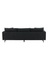 Sofia 3 - Sitzer Sofa - schwarz/Polyester - 3 - Sitzer Sofas - ALVAHOME