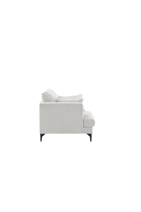 Sofia Sessel - beige/Polyester - Kord - Sessel - ALVAHOME