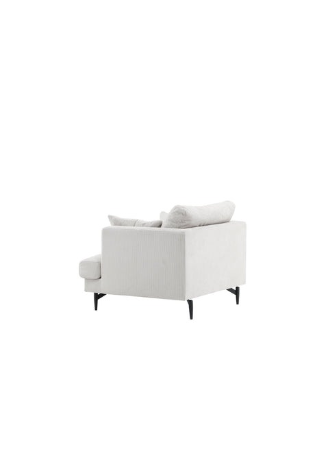 Sofia Sessel - beige/Polyester - Kord - Sessel - ALVAHOME