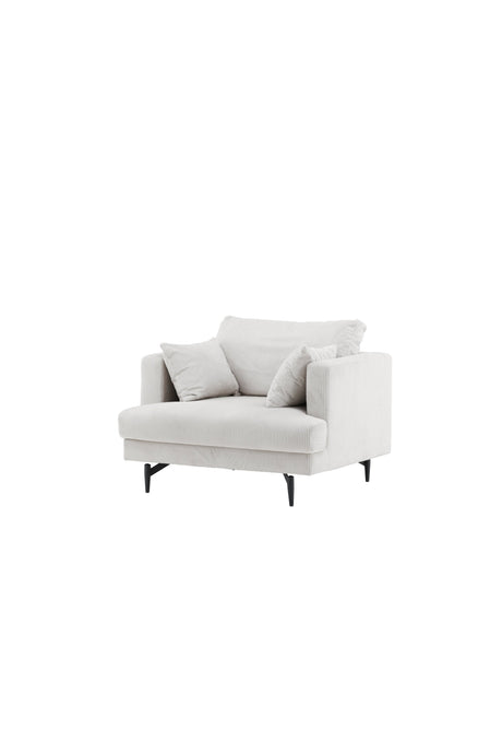 Sofia Sessel - beige/Polyester - Kord - Sessel - ALVAHOME