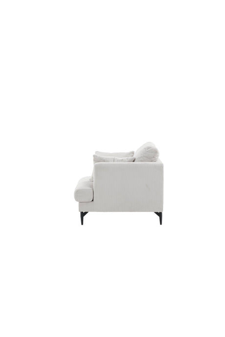Sofia Sessel - beige/Polyester - Kord - Sessel - ALVAHOME