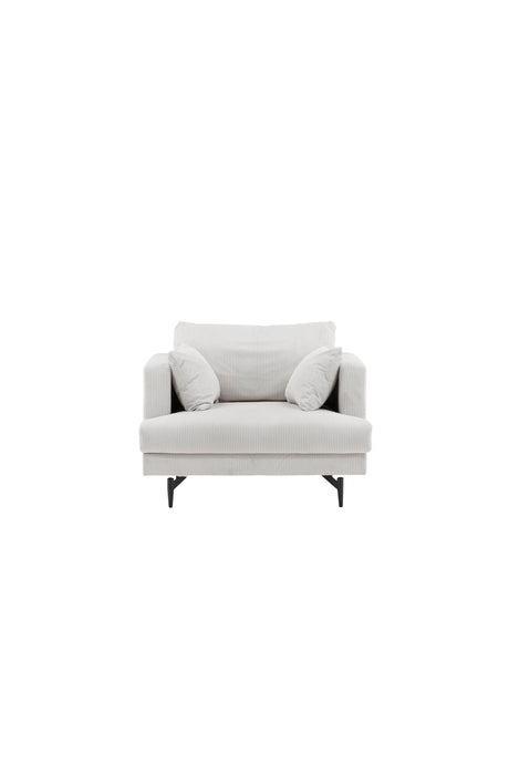 Sofia Sessel - beige/Polyester - Kord - Sessel - ALVAHOME