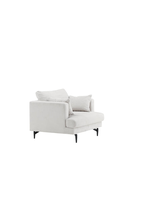 Sofia Sessel - beige/Polyester - Kord - Sessel - ALVAHOME