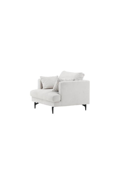 Sofia Sessel - beige/Polyester - Kord - Sessel - ALVAHOME
