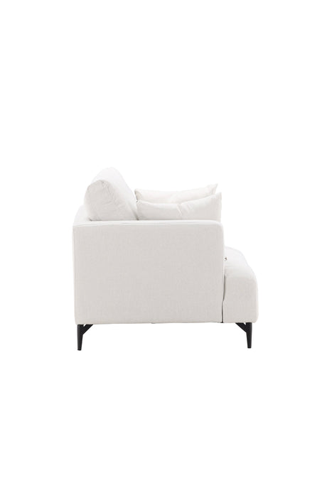 Sofia Sessel - beige/Polyester - Leinen - Sessel - ALVAHOME