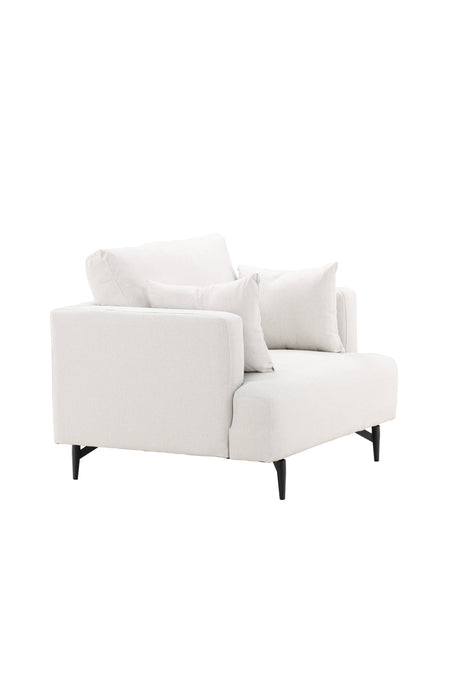 Sofia Sessel - beige/Polyester - Leinen - Sessel - ALVAHOME